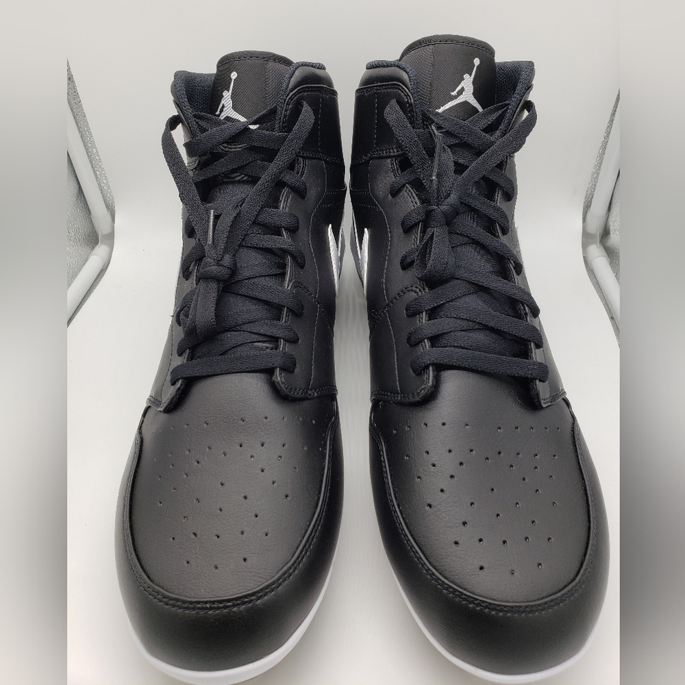 Nike Air Jordan 1 Black White Metal Baseball Clea… - image 3
